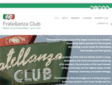 Tablet Screenshot of fratellanzaclub.com